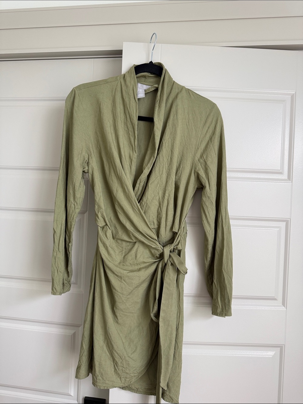 Linen wrap dress